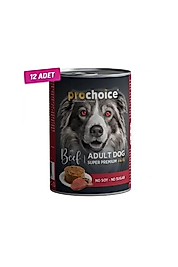 Pro Choice  Adult Biftekli Yetişkin Köpek Konservesi 400 Gr 12'li